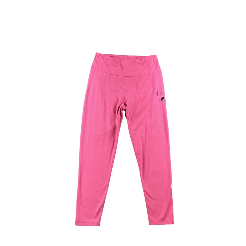 Adidas Sportswear Pink High Waisted Leggings Logo Women XL Athletic Tights